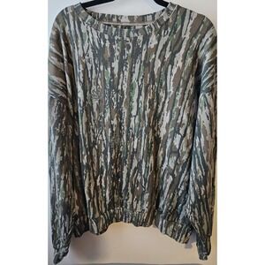 Realtree Outfitters Camo Crewneck Sweatshirt Men's Large Hunting Outdoor